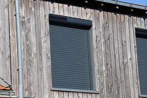 Vue en coupe d'un volet roulant Solaire